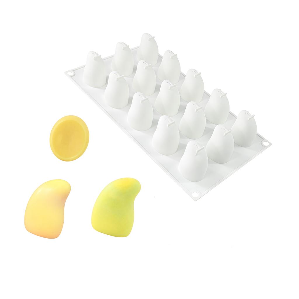 3D Mangos Shape Silicone Molds Multi Cavity For Baking Chocolate Mousse Cake Pastry And Creative Dessert Easy Releases