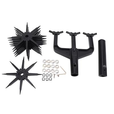 Garden Rotary Cultivator ABS Plastic Hand Soil Scarifier Manual Tiller Gardening Tool