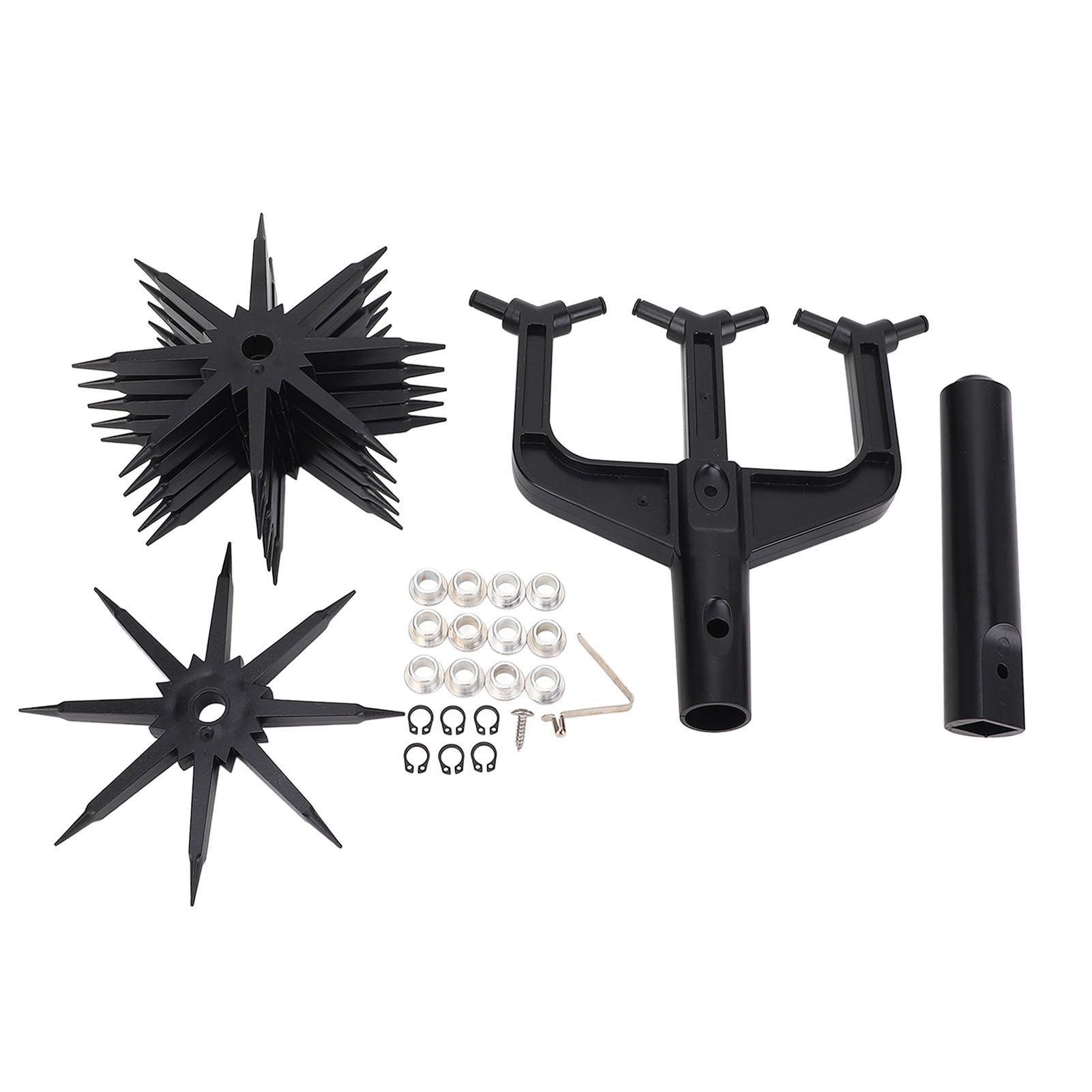 Garden Rotary Cultivator ABS Plastic Hand Soil Scarifier Manual Tiller Gardening Tool