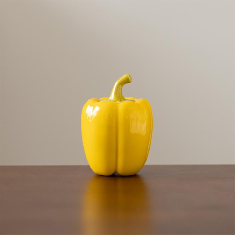 

Chili Ceramic Tea Jar Small Storage Jar Personalized Creative Home Decoration Sealed Storage Jar жовтий