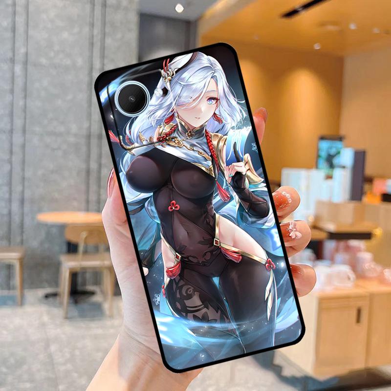 Genshin Anime Shenhe Case For Realme C55 C33 C31 C35 C30 C11 C15 C25s C21Y GT Neo 5 3T 2T 8 9 10 11 Pro Plus
