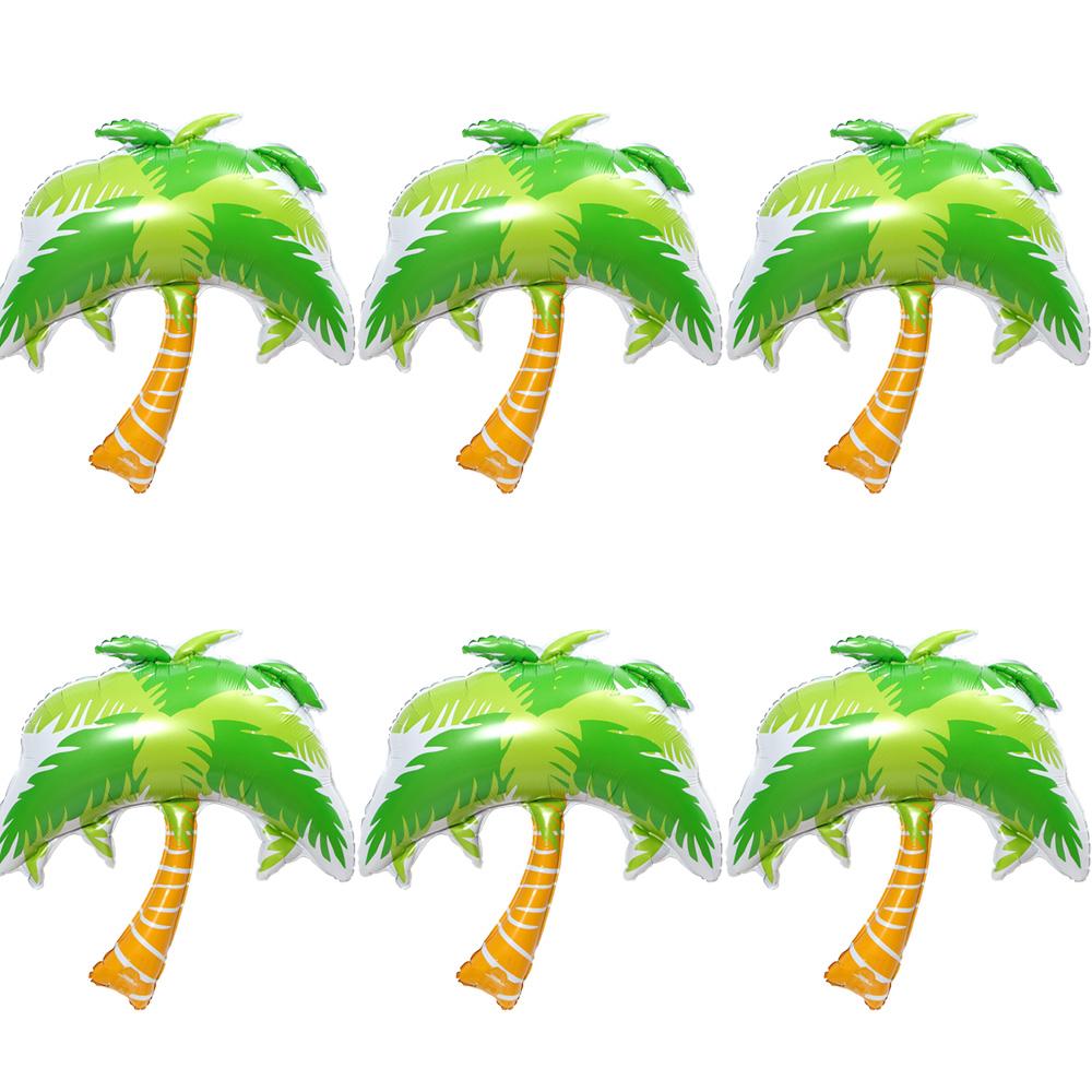 Large Palm Tree Aluminum Foil Balloons, Hawaiian Party, Seaside, Beach, Pool Party, Summer Seaside Beach Party Decoration Balloons