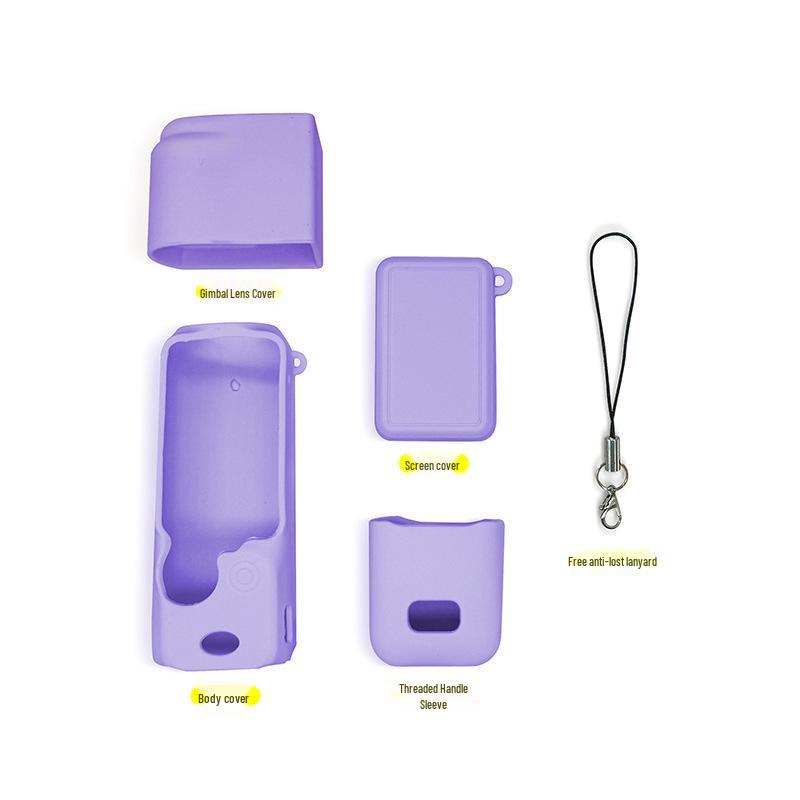Silikonowe etui i osłona obiektywu DJI OSMO Pocket 3: Akcesorium ochronne pyłoszczelne i odporne na upadki
