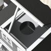 Outdoor Cat House, Wooden Shelter, 2 Stories, Bitumen Roof, 99.5 x 76 x 91 cm, Grey