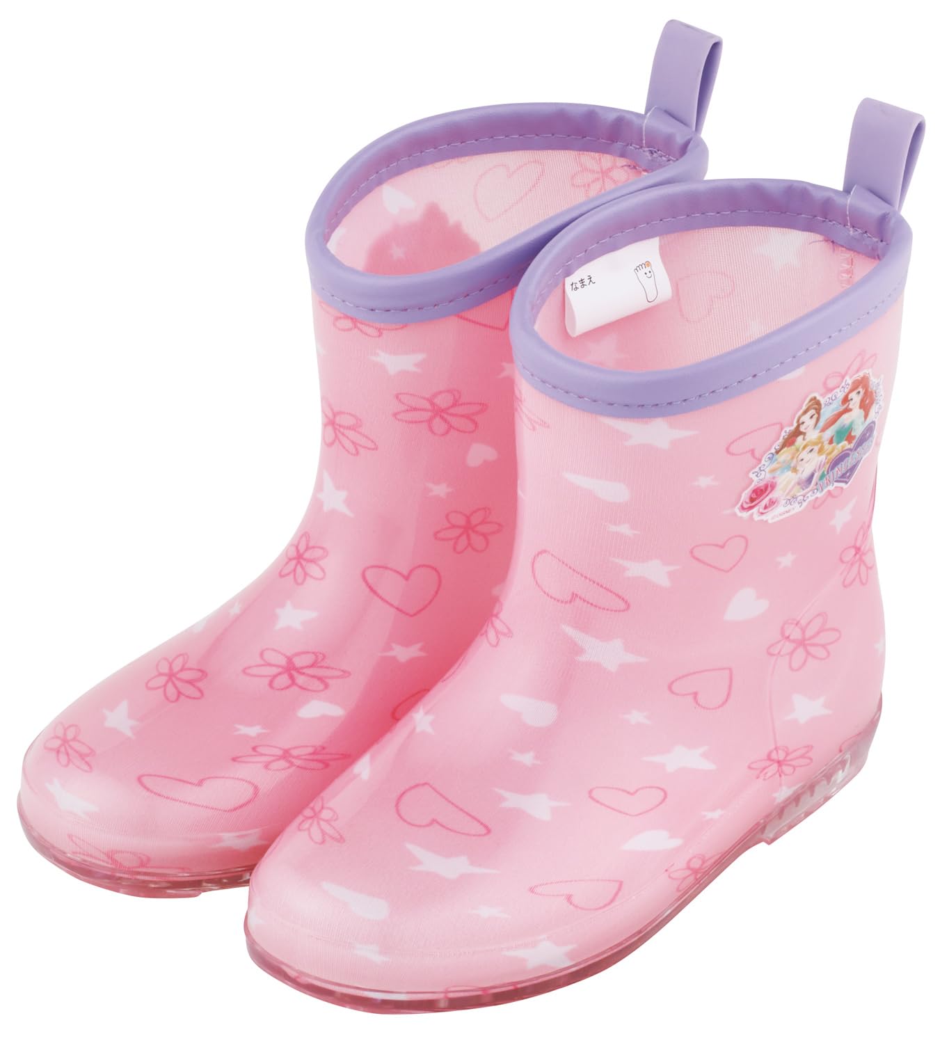 

Skater Children s Rain Boots, Size 17cm, with Reflective Tape, Disney Princess Design, RIBT17