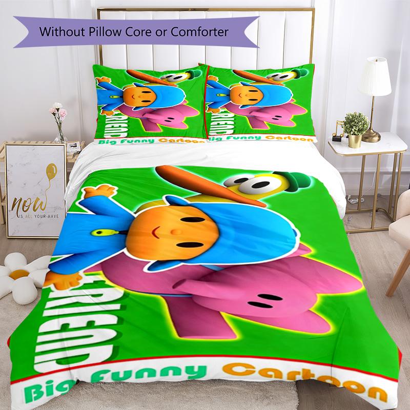 Pocoyo Bedding Set Design for Bedrooms Machine Washable Perfect Gift for Friends & Family