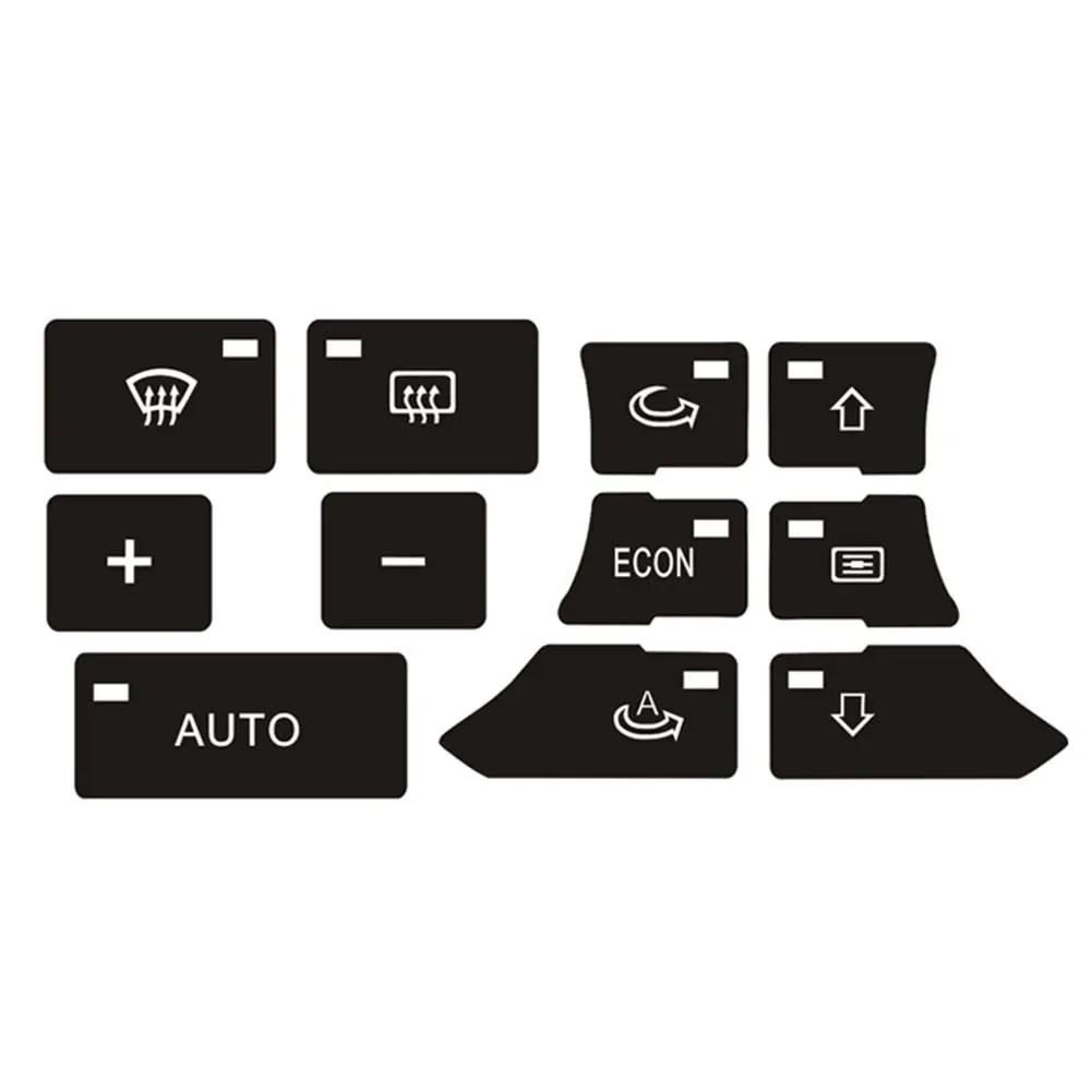 Naklejka naprawcza przycisku reflektora samochodowego dla A3 8P 2004-2008 Radio Clima ESP Naklejki na przyciski reflektorów Naklejki na zużyte pokrętła przełączników