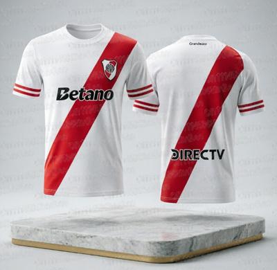 2026 River Plate İç Saha Forması Maç Forması Üniforma Spor Hızlı Kuruyan Tişört Aile Eşleşen Tişört Moda Y2K Futbol Üstü