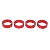 4 Pcs Aluminium Alloy   Headset Pad Bike Handlebar Stem Spacers 28.6x10mmCelsius1.13x0.39in for Mountain Bike Road Bike