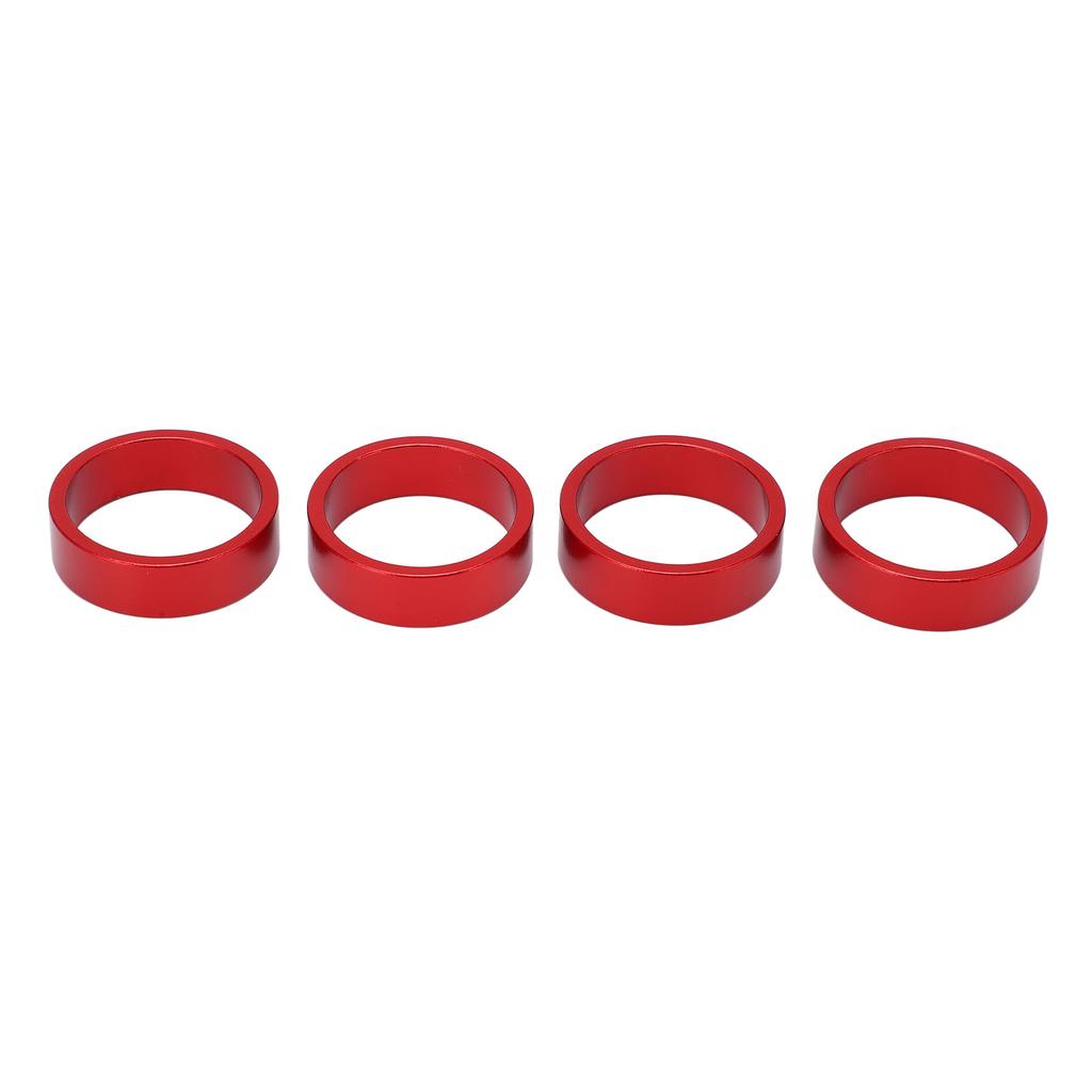 4 Pcs Aluminium Alloy Headset Pad Bike Handlebar Stem Spacers 28.6x10mmCelsius1.13x0.39in for Mountain Bike Road Bike