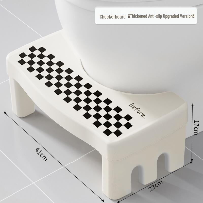 Non-Slip Thickened Toilet Squatting Footstool for Kids & Adults