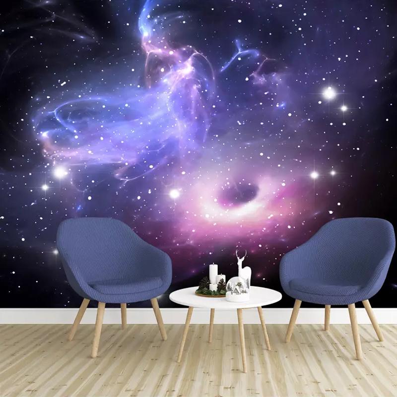 3D Univers Sterne Galaxie Decken Wandmalerei KTV Wohnzimmer Schlafzimmer Hintergrund Tapete Wandbilder