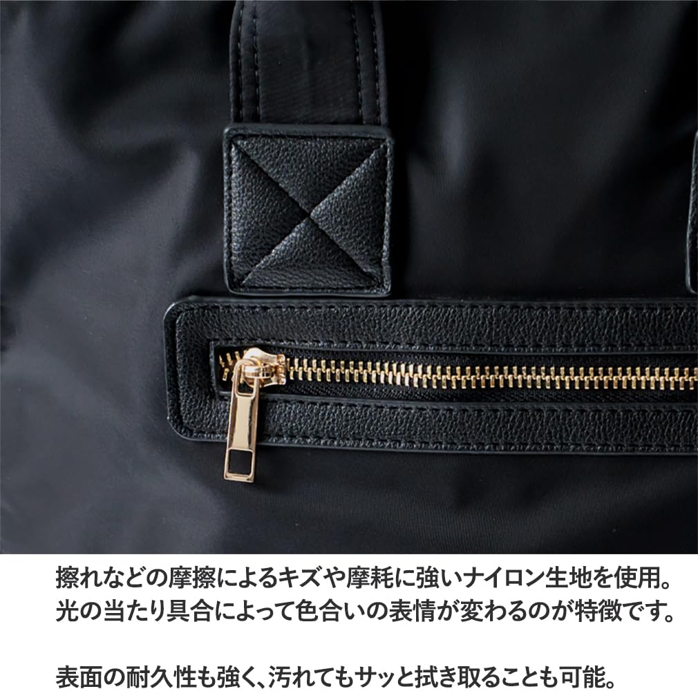 Vita Felice Side Zip Nylon Backpack for Women [VITAFELICE] Inb-10075z (Gray Beige)