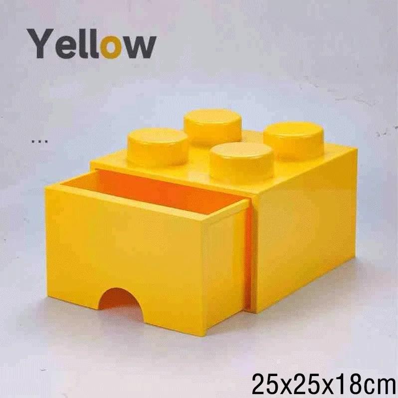 New Creative Storage Box Building Block Shapes Plastic Boxs Superimposed Desktop Handy Office Supplies Space Saving