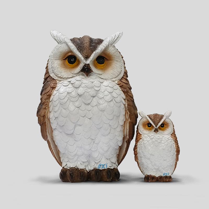Creative Resin Owl Ornament: Cute Succulent Suitable Bird Repellent for Garden Decor