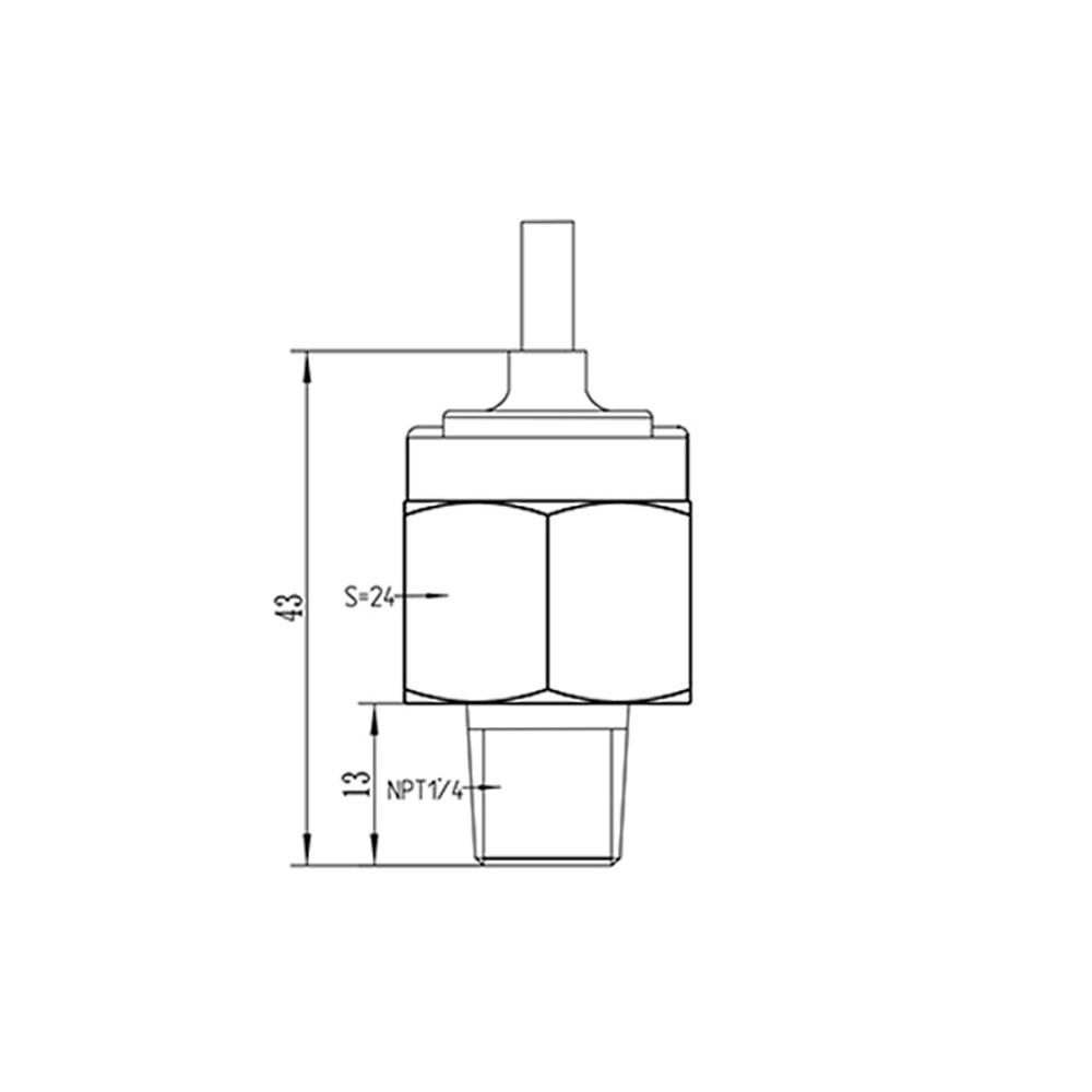 1/4NPT  5V  pressure  transducer transmitter for water oil fuel gas air  ceramic sensor 300-3000psi optional  Auto Sensor