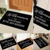 Simple Welcome Home Floor Mat Anti-Slip Washable Home Decoration Carpet Living Room Entrance Kitchen