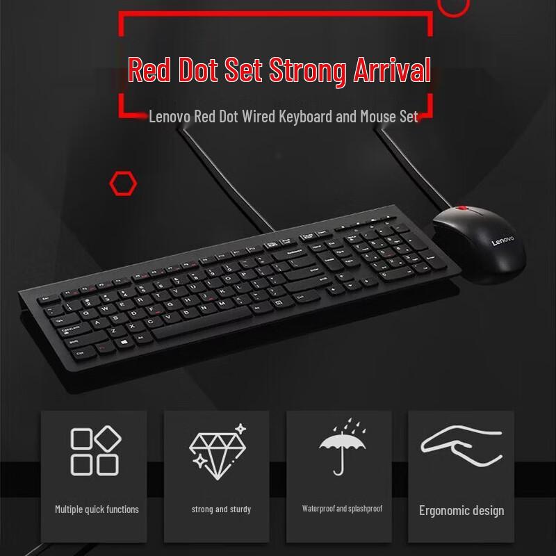 Lenovo M120Pro Wired Keyboard and Mouse Combo