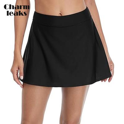 Women Bikini Swim Skirt Build-in Brief  Swim Trunks Swimwear Briefs Swimming Tankini