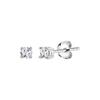 Small Silver Earrings with Cubic Zirconia - Ksc0567