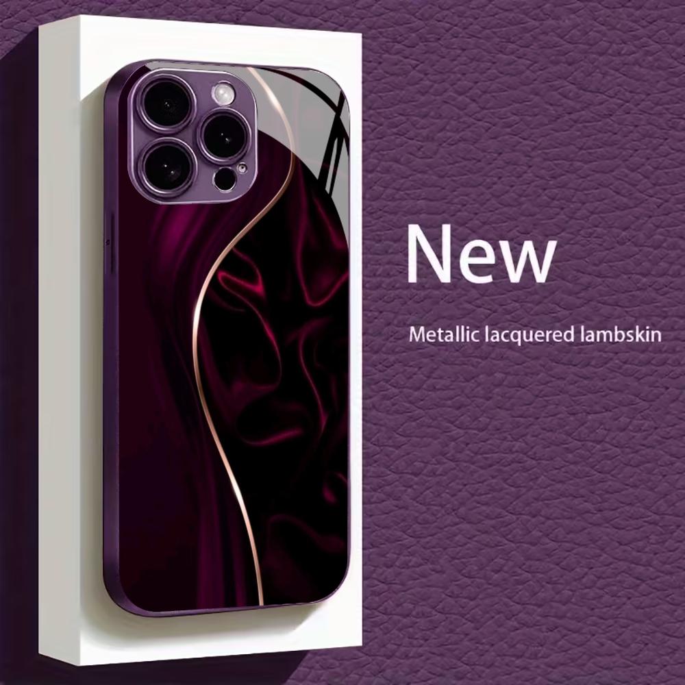 dead colour new Hot-selling protective case Phone Case Metallic paint Glass PhoneCase for iPhone 17 16 15 14 13 12 11pm Pro Plus