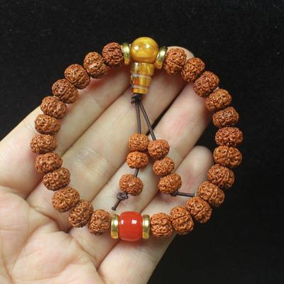 Rudraksha Bodhi Frø Armbånd, Kinesisk Stil DIY Buddhistiske Bedekæde Mala Armbånd til Kvinder