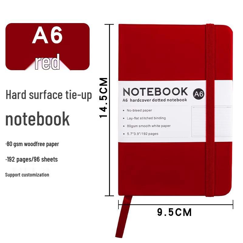 Benutzerdefiniertes tragbares A5/A6 Notizbuch mit Hautgefühl und Gummiband für Geschäft und Studium, personalisiert mit Logodruck