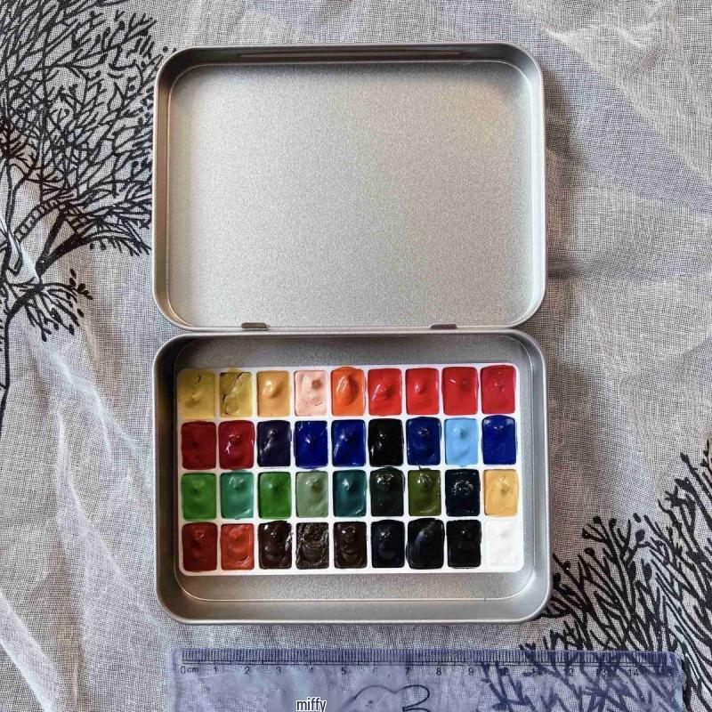 Portable Watercolor Paint Set for Art & Nail Art - Free Shipping