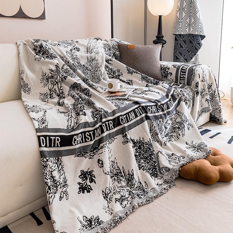 Chenille Sofa Towel Cover Cloth Universal Four Seasons Universal Sofa Cushion Cover Non-Slip Cover Blanket Anti-Scratching