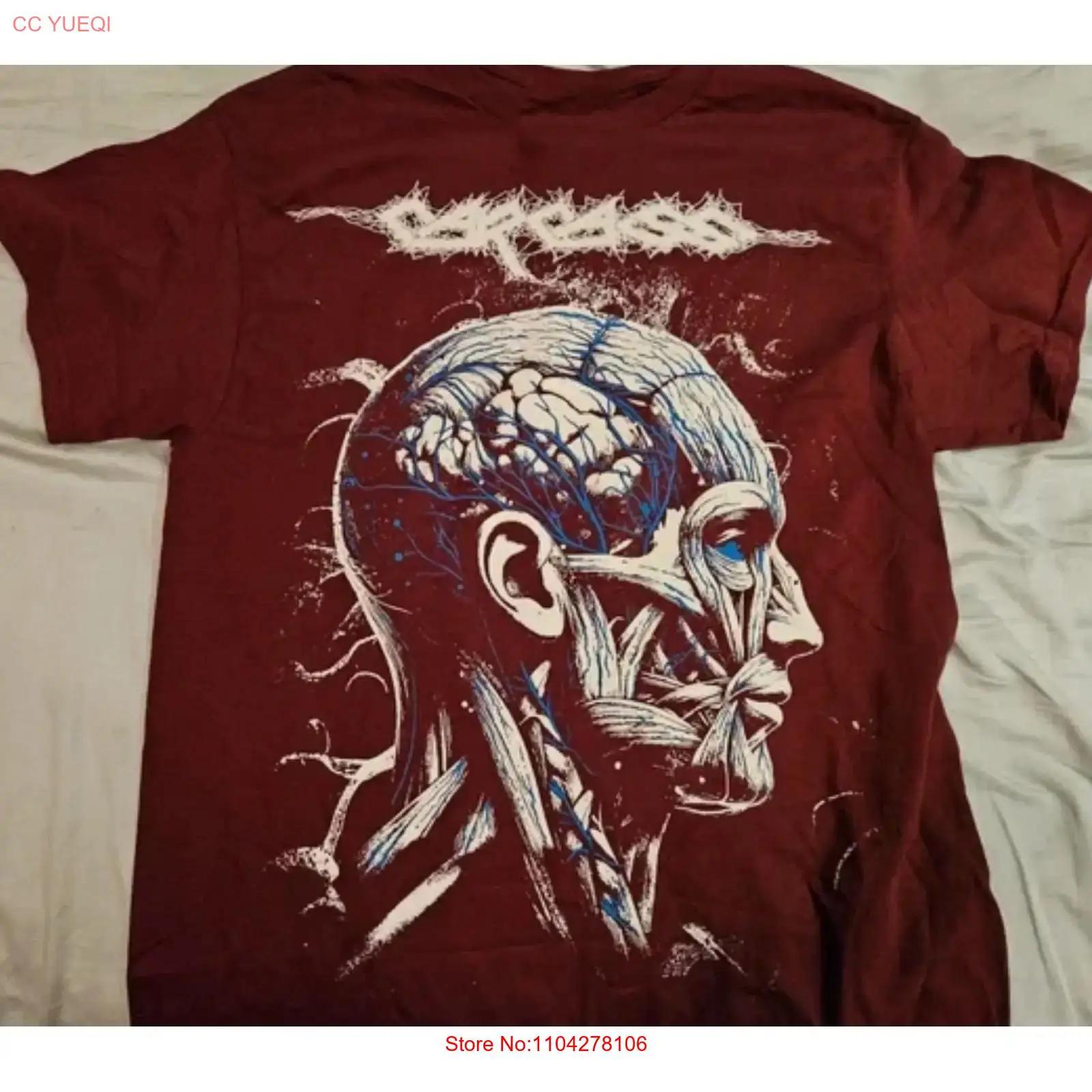 

Carcass 2025 Tour For Fan All Size S to 5XL Red T shirt vintage Washed designer clothes streetwear Stretched Slightly Versatile S разноцветный