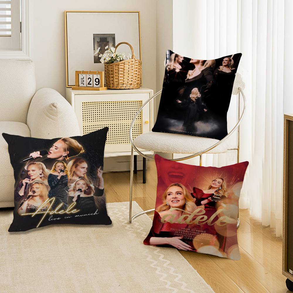 Singer Adele Cushion Cover Car Throw Pillow Case For Sofa Car Christmas Gift 40X40Cm 45X45Cm