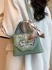 Fashion Embroidery Leather Shoulder Bag for Women Designer Small Crossbody Messenger Handbag