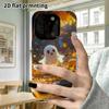 Phone Case: 2D Flat Design Suitable for iPhone 18, 17, 16, 15, 14, 13 Pro Film Protective Case, Couple Style, Surprised Ghost, Christmas and Halloween