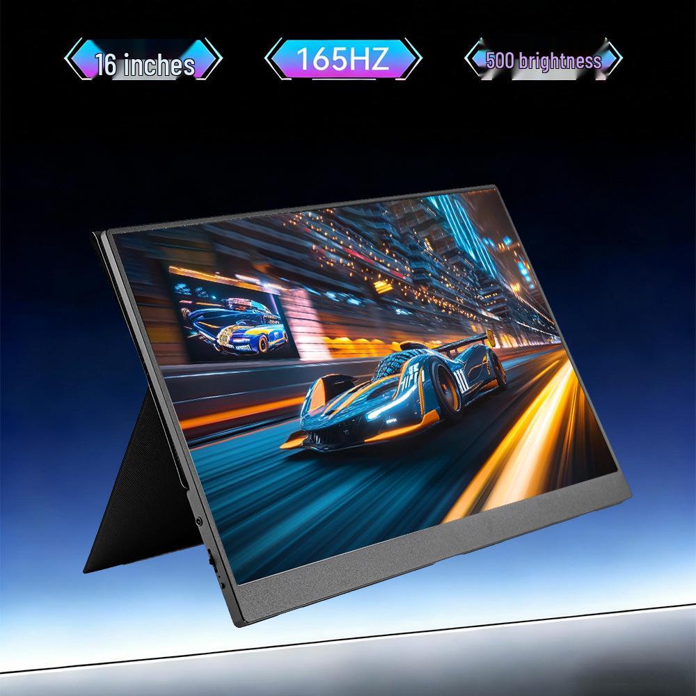 16-Inch CNC Shell Portable Monitor, 165Hz Refresh Rate, 2.5K HD, 100% sRGB High Color Gamut