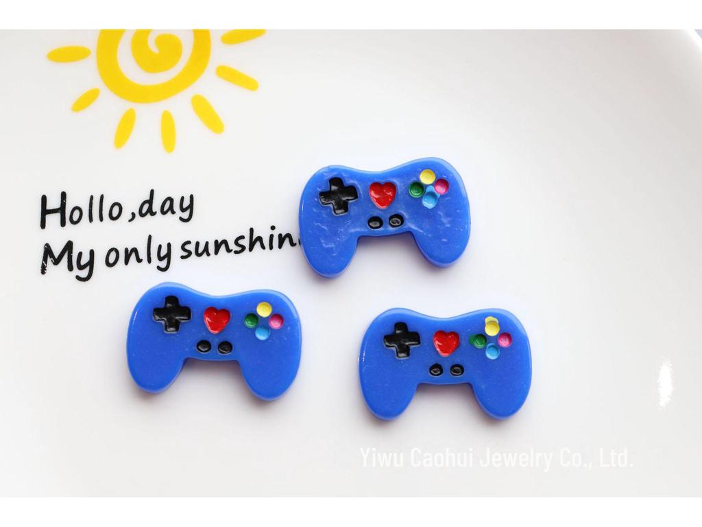 Creative DIY Jewelry Resin Accessories with Game Console Handle Design