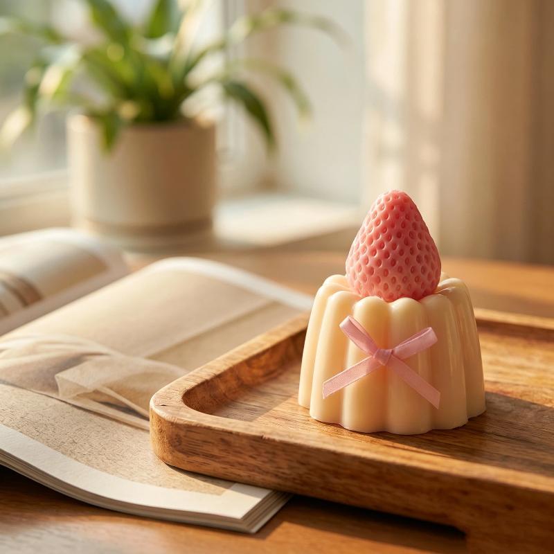 Strawberry Slow Rising Squeeze Fidget Toy Handmade Soft Thin Skin Stress Relief Toy For Daily Relaxation