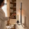 Minimalist Candle Wall Mount Metal Holder, Decorative Sconce for Living Rustic Home Atmosphere Decor Room Bedroom Decor, Modern Hanging Candlestick