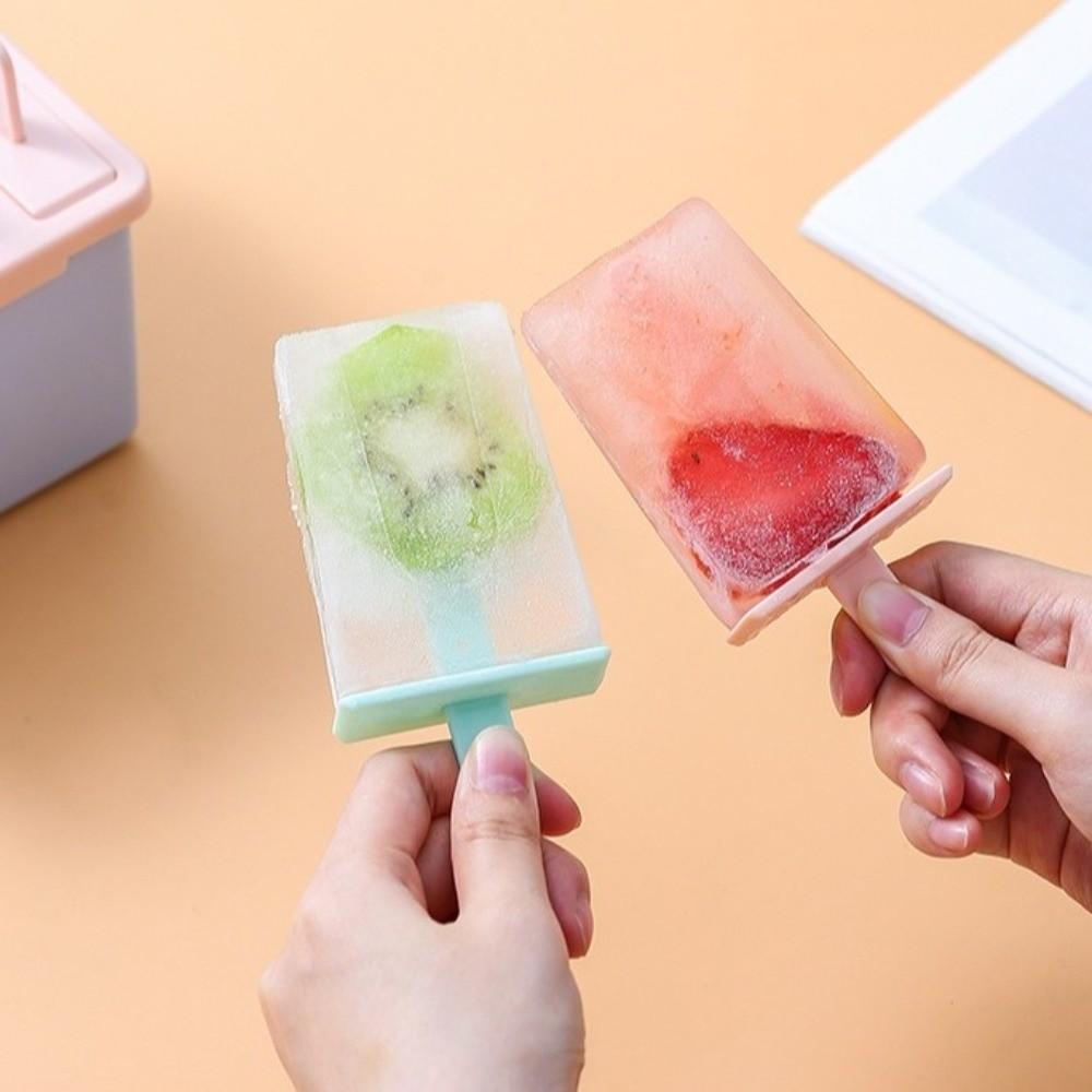 Reusable Ice Cream Popsicle Mold Creative Design Popsicle Mold Cube Tray Homemade Ice Box  Summer