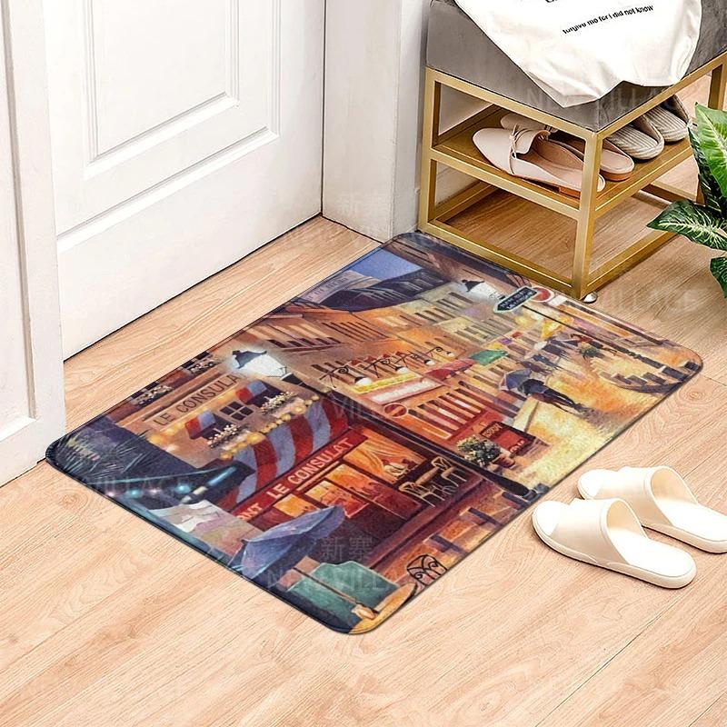 Natural Animal Pattern Door Mats Printed Carpets for Bedroom Bathroom Floor Mat House Entrance Anti-slip Carpets Home Decoration