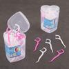 40pcs/box  Dental Floss Dental Cleaning Tooth Stick 7.5cm Floss Pick Interdental Brush Dental Flosser Teeth Cleansing Tools