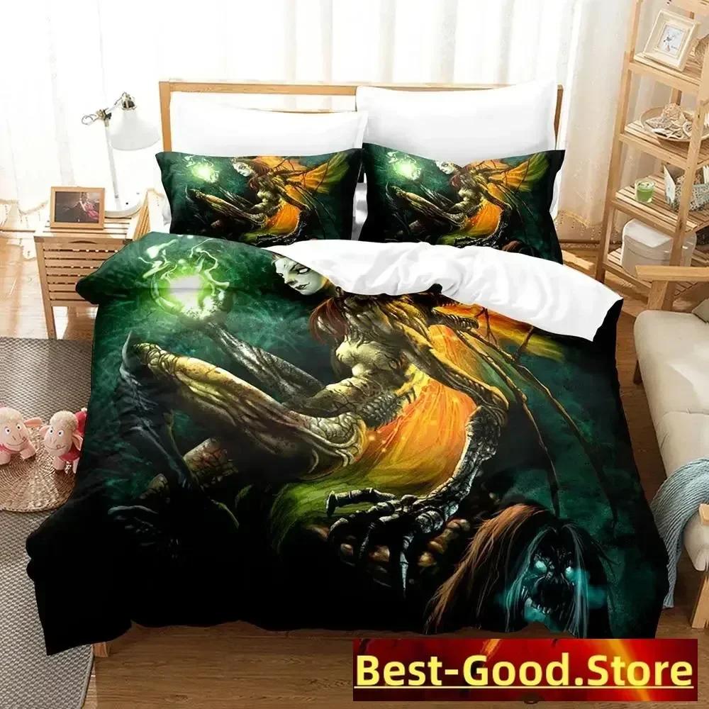 Demon Monster Satan Bedding Set Single Twin Printed Bed Set With Pillowcase Bed Duvet Cover Single Double Queen Super King Size