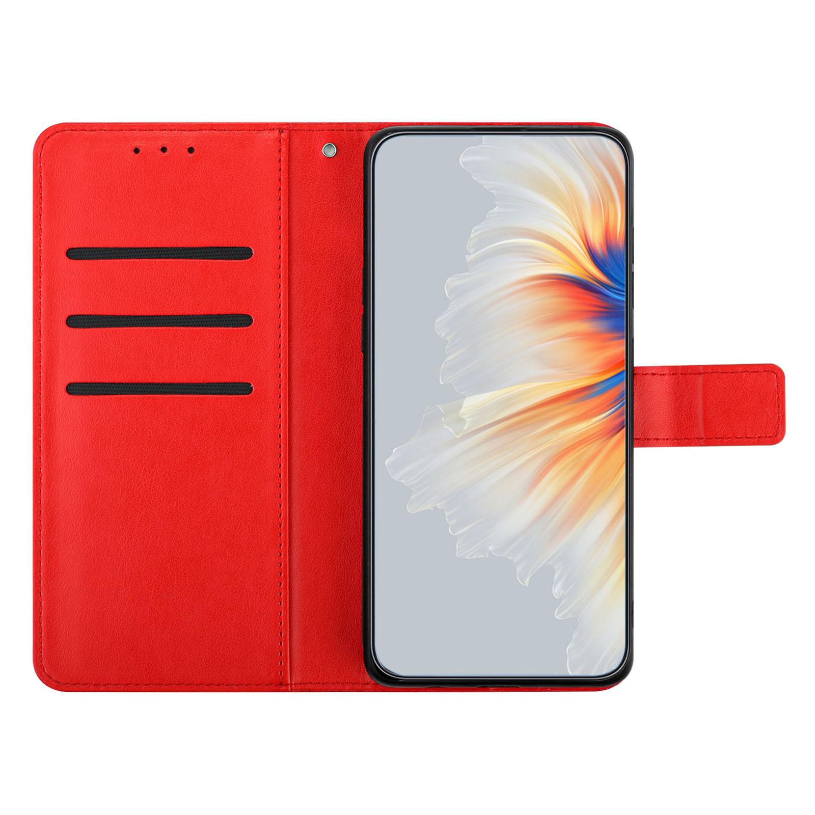 

For Samsung Galaxy A36 5G Leather Case with Card Slots Mandala Pattern Phone Cover Stand Red