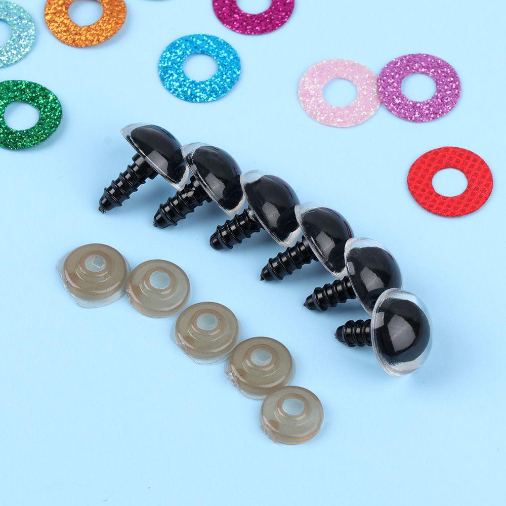 Plastik z oczkami podkładkami Rzemiosło Niedźwiedź Zwierzę Akcesoria Lalka Oczy kryształowe Lalki Narzędzia DIY