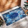 Manchester City Printed Flannel Area Rug Non Slip Soft Polyester Floor Carpet Indoor Decor Mat for Bedroom Living Room Sofa