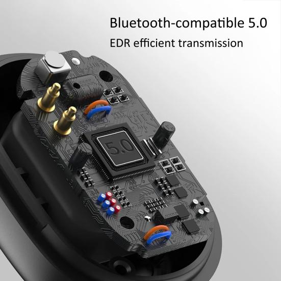 Bezdrátová sluchátka F911 Bezbariérová vysoce věrná ergonomická kompatibilní s Bluetooth 5.0 Mini Invisible True Wireless Stereo sluchátka pro řízení