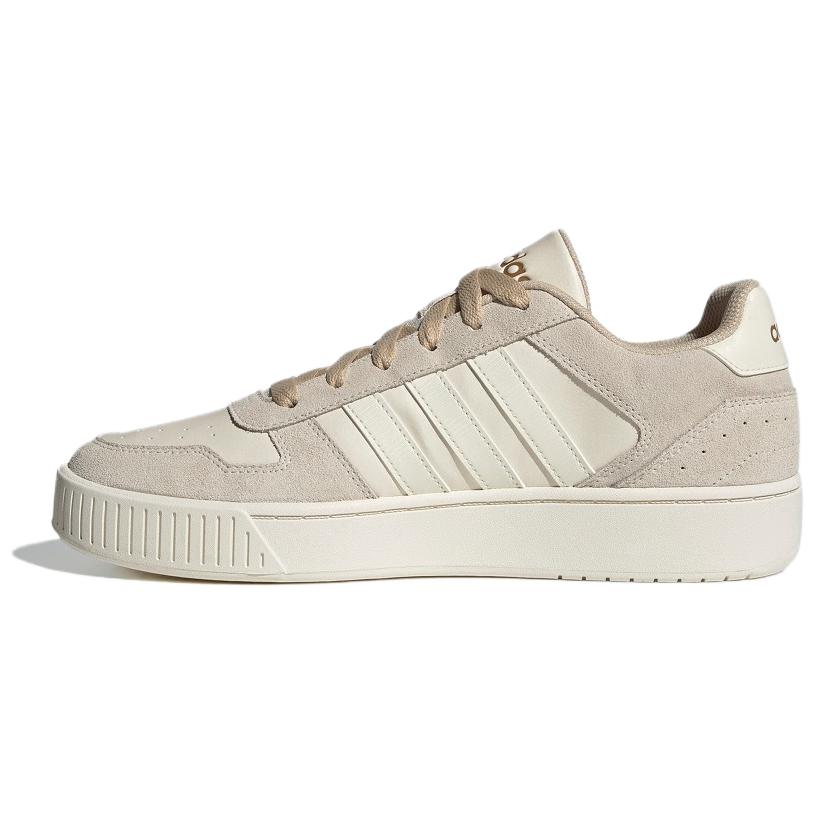 Adidas Neo D-Pad Classic Non-Slip Wear-Resistant Breathable Low-Top Skate Shoes Unisex Skate Shoes White Brown JI2551