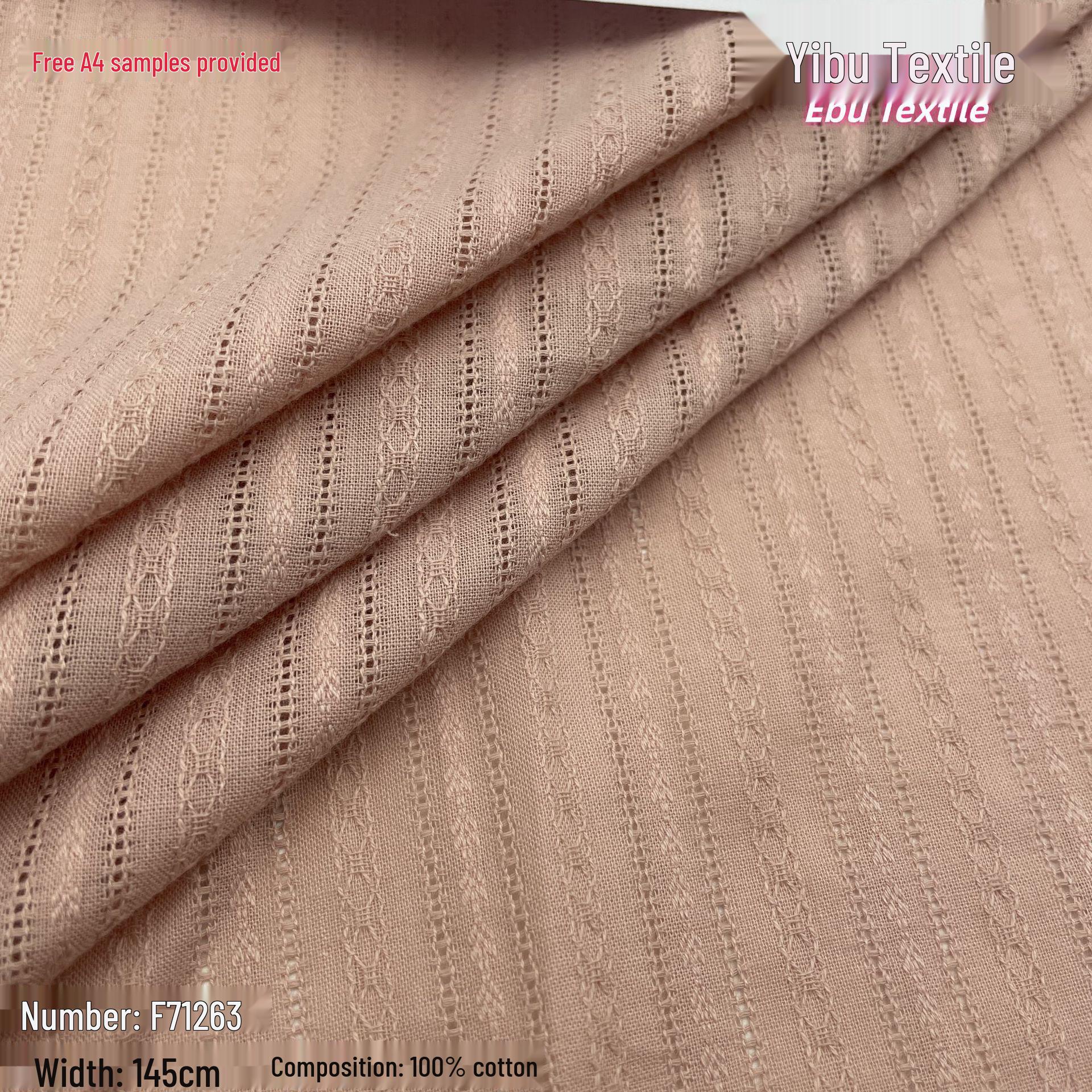 Textured Hollow Knit Jacquard Fabric for Spring/Summer Women s Dresses Model 5