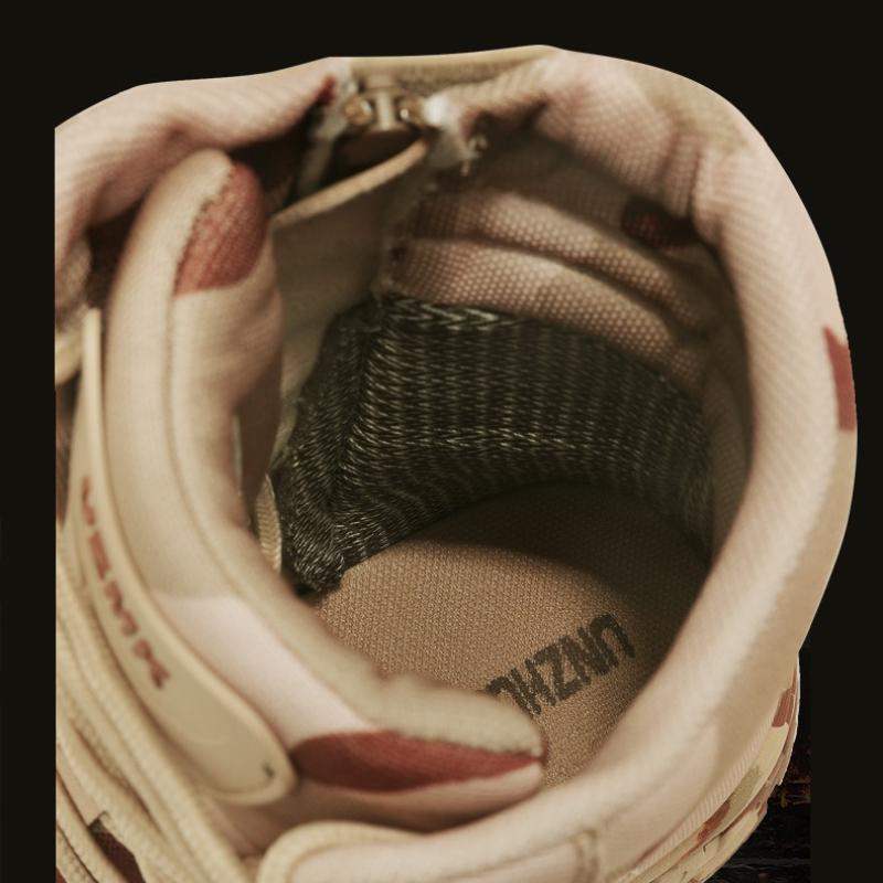 Men's Tactical Desert High Top Boots Retro Style Motorcycle Boots Outdoor Hiking Camping Shoes Comfy Ankle Boots Sized For 39-46