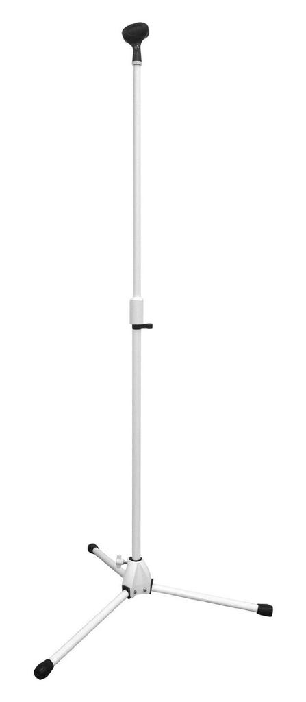 KC MCS-4400WH White Straight Microphone Stands (Set of 6) (Soft Case and Microphone Holder Included)