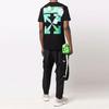 Off-White Tornado Arrow Slim Tee Black/Multicolor Men Tops OMAA027F21JER0101084